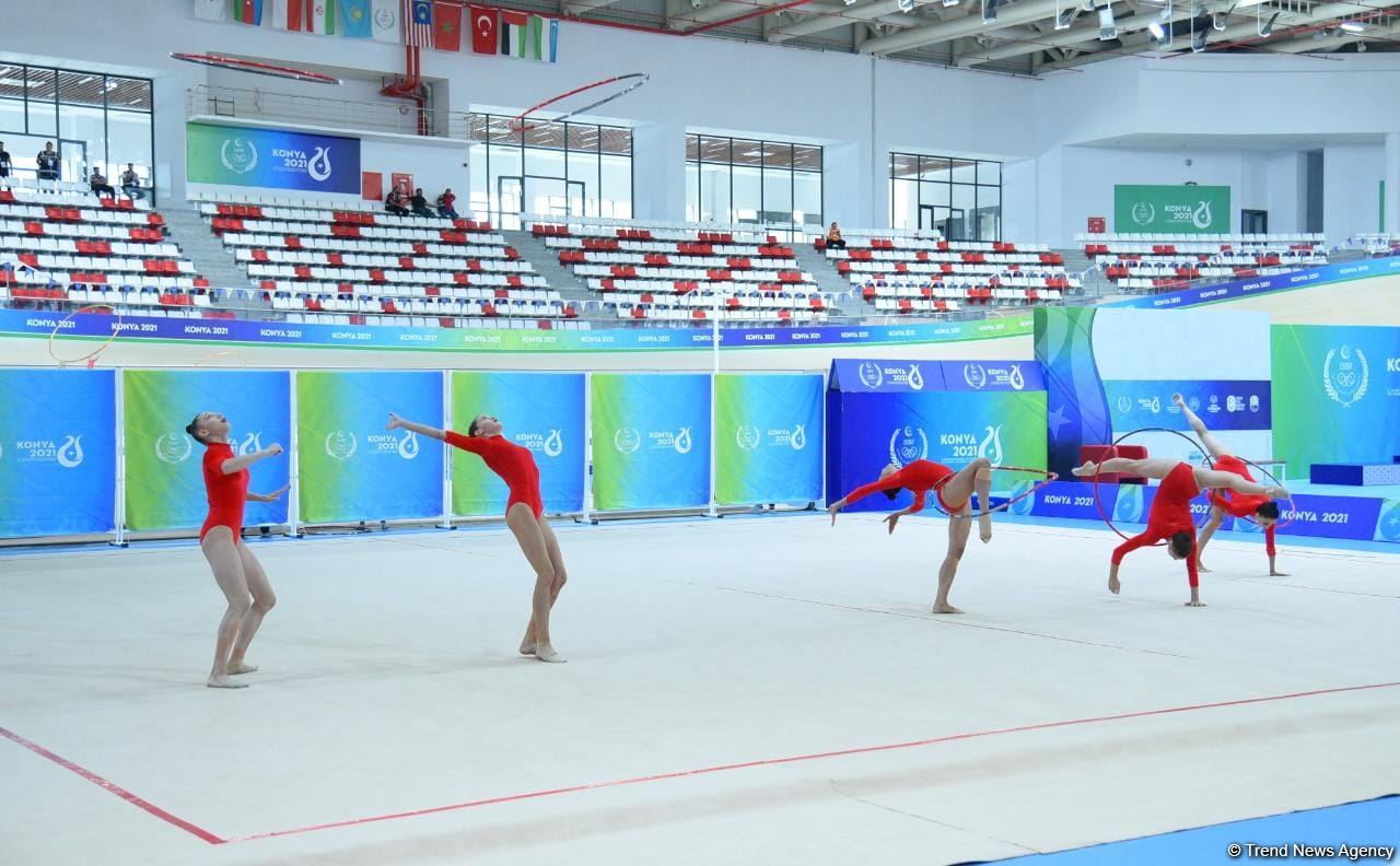Group team of Azerbaijan in rhythmic gymnastics win silver in program with five hoops (PHOTO)