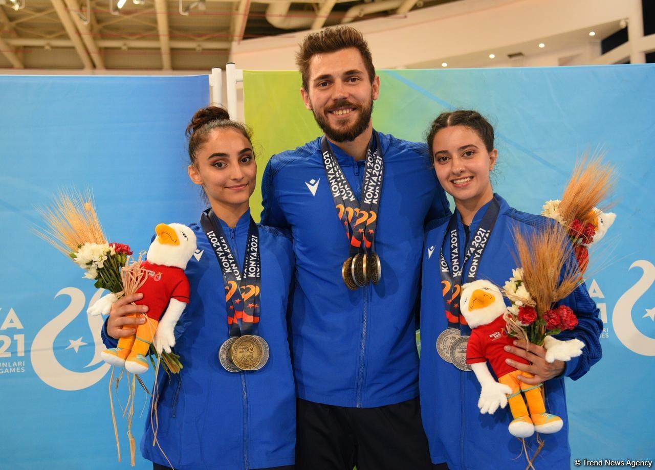 Azerbaijani aerobic gymnastics team grabs medals at V Islamic Solidarity Games (PHOTO)