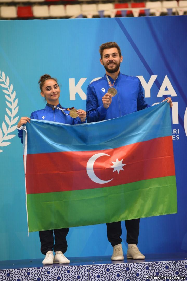 Azerbaijani aerobic gymnastics team grabs medals at V Islamic Solidarity Games (PHOTO)