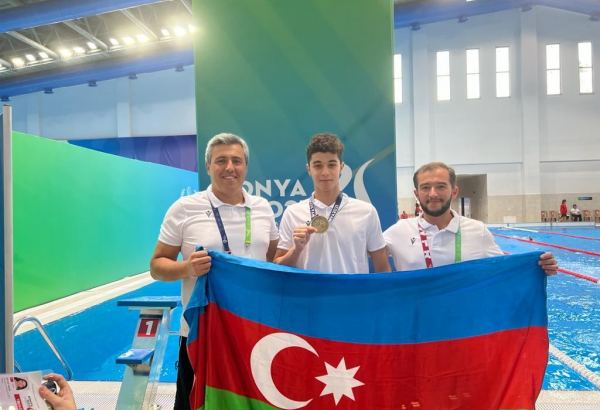 Azerbaijani swimmer wins gold medal at V Islamic Solidarity Games (PHOTO/VIDEO)