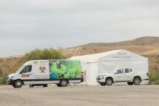 Azerbaijan opens tent-type stockyard, mobile laboratory in Zangilan (PHOTO)