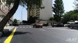Nəsimi rayonunda  Mirəsədulla Mirqasımov küçəsinin təmiri yekunlaşıb (FOTO/VİDEO)
