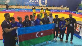Azerbaijani female judokas win bronze medal at V Islamic Solidarity Games (PHOTO)