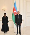 President Ilham Aliyev accepts credentials of incoming ambassador of South Africa (PHOTO/VIDEO)