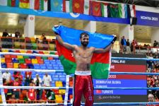Azerbaijani kickboxer wins gold medal at V Islamic Solidarity Games (PHOTO)