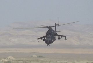Helicopter units of Azerbaijani Air Forces hold exercises (VIDEO)