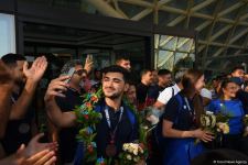 Azerbaijani participants of V Islamic Solidarity Games return home (PHOTO/VIDEO)