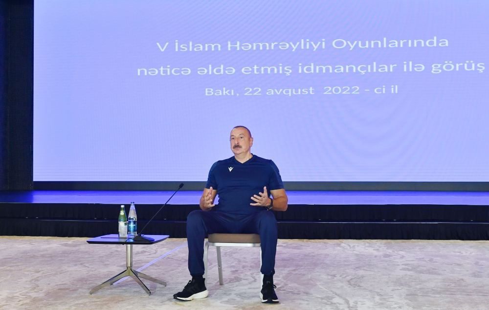 Many types of sports are developing well in our country - President Ilham Aliyev