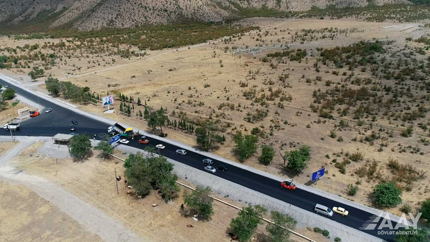 Oğuz-Şəki avtomobil yolunun əsaslı təmiri başa çatır (FOTO/VİDEO)