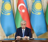 Presidents of Azerbaijan, Kazakhstan make press statements (PHOTO/VIDEO)