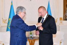 President of Azerbaijan Ilham Aliyev awarded highest order of Kazakhstan “Altyn Kyran” – “Golden Eagle” (PHOTO/VIDEO)