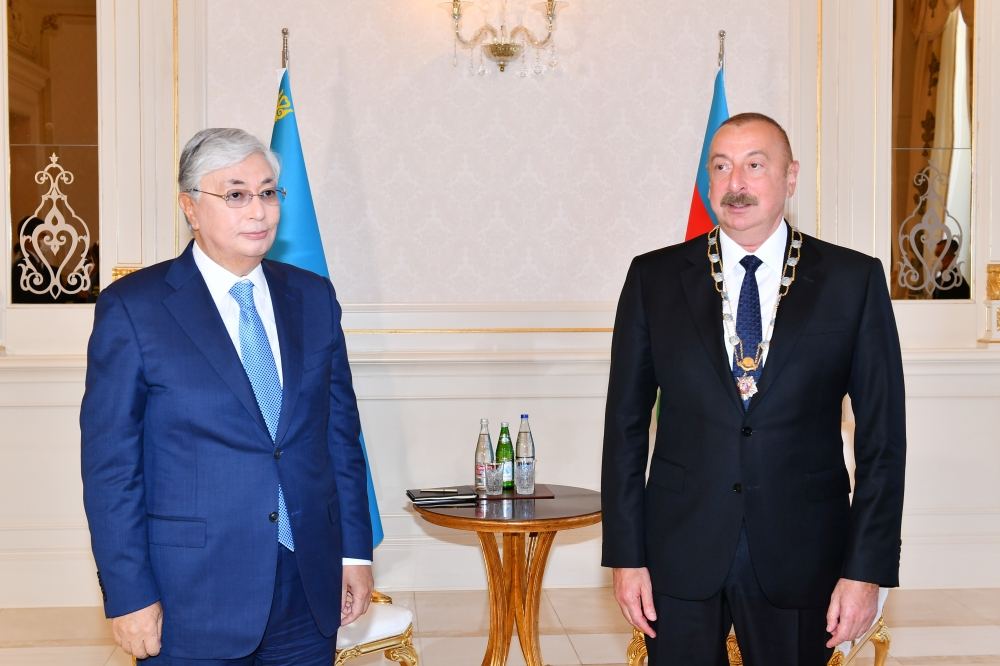 President of Azerbaijan Ilham Aliyev awarded highest order of Kazakhstan “Altyn Kyran” – “Golden Eagle” (PHOTO/VIDEO)
