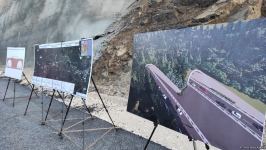 Diplomats view tunnel under completion on Azerbaijan's Ahmadbayli-Fuzuli-Shusha highway