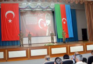 Event dedicated to Turkish Victory Day held in Azerbaijan military academy (PHOTO)