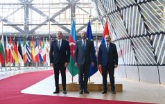 Brussels hosts meeting of President Ilham Aliyev with President of European Council Charles Michel and Prime Minister of Armenia Nikol Pashinyan (PHOTO/VIDEO)