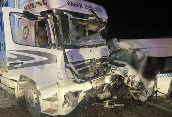 Düğünden dönenleri taşıyan minibüs, kamyonla çarpıştı: 8 ölü, 9 ağır yaralı