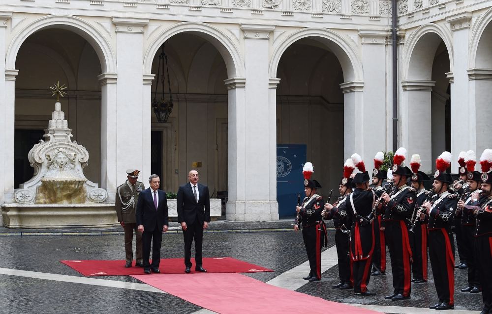 President Ilham Aliyev, Italian PM Mario Draghi hold meeting (PHOTO/VIDEO)