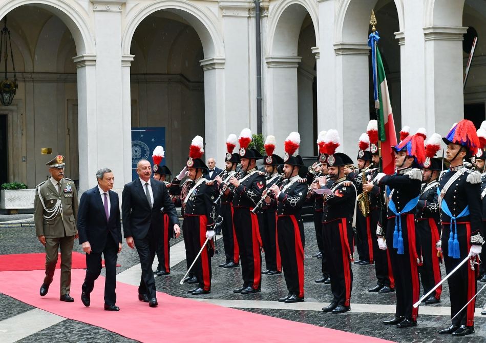 President Ilham Aliyev, Italian PM Mario Draghi hold meeting (PHOTO/VIDEO)