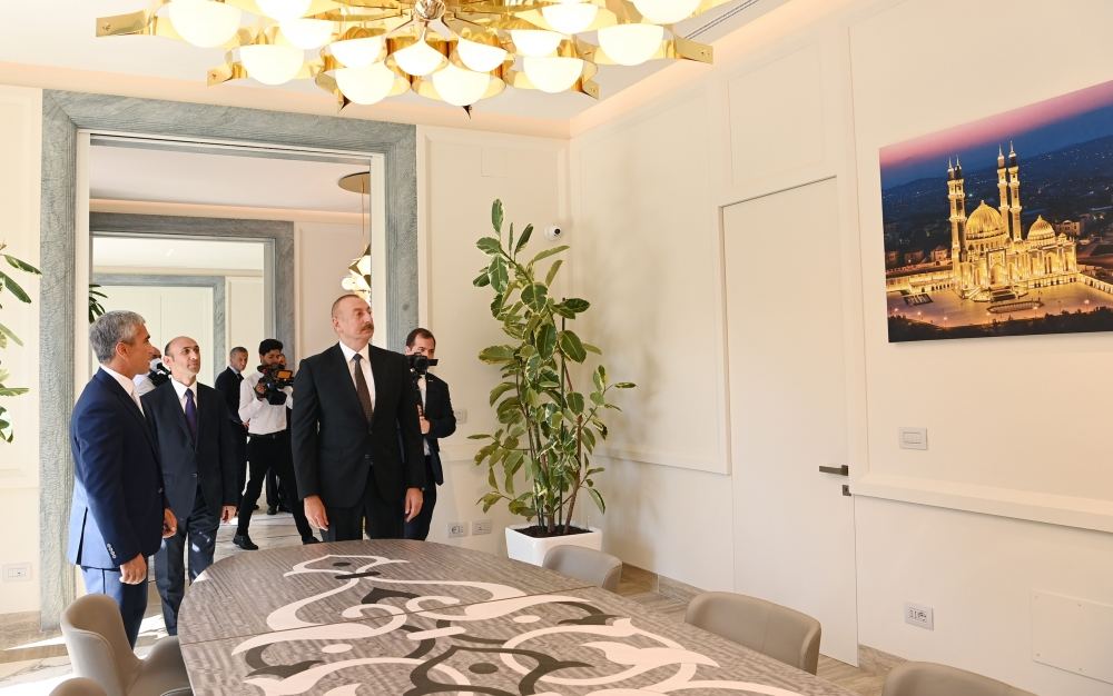 President Ilham Aliyev attends inauguration of new building of Azerbaijani Embassy in Italy (PHOTO/VIDEO)