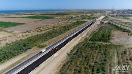 Продолжается реконструкция участка автодороги Баку-Губа-госграница с Россией (ФОТО/ВИДЕО)