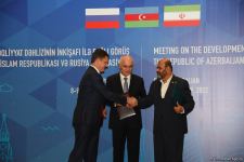 Signing ceremony of declaration on development of the North-South transport corridor held in Baku (PHOTO)