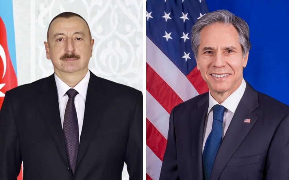Энтони Блинкен позвонил Президенту Ильхаму Алиеву