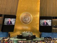 Глава МИД Азербайджана принимает участие в открытии 77-й сессии Генассамблеи  ООН (ФОТО)