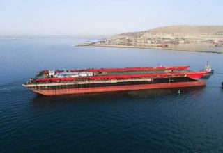 Azerbaijan finishes overhaul of largest barge in Caspian Sea (PHOTO/VIDEO)