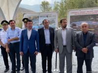 Groundbreaking ceremony of Aghband highway bridge takes place on Azerbaijan-Iran border (PHOTO)