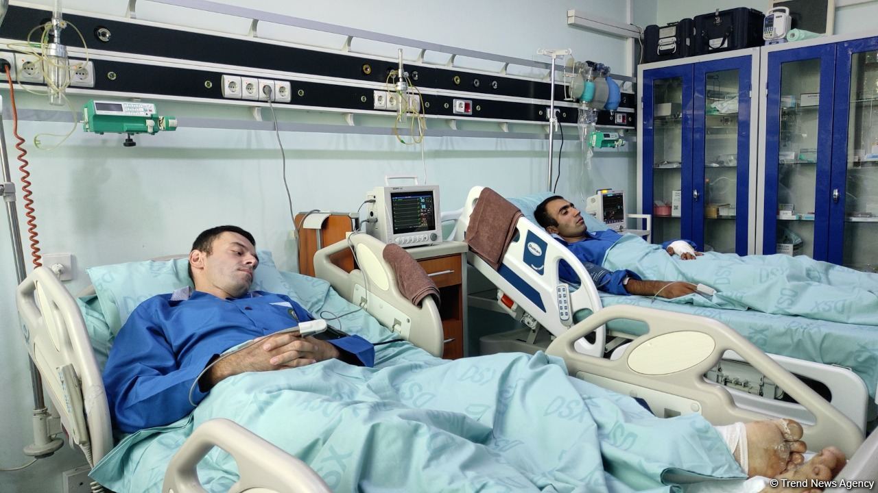 Ночью диверсионная группа противника предприняла внезапную попытку наступления - репортаж из военного госпиталя ГПС  Азербайджана (ФОТО/ВИДЕО)