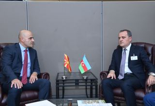Глава МИД Азербайджана встретился с премьер-министром Северной Македонии