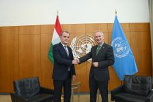 Azerbaijani FM meets president of 77th session of UN General Assembly (PHOTO)