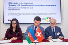 В Женеве состоялся круглый стол по логистике и энергетическому потенциалу Азербайджана (ФОТО)