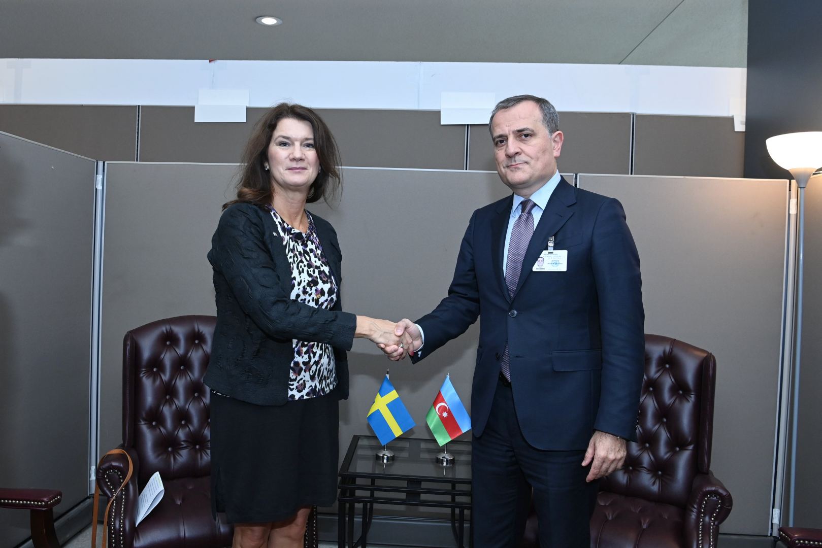 Azerbaijani FM meets with Minister of Foreign Affairs of Kingdom of Sweden