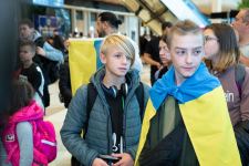В Баку доставлена группа детей из Украины, оставшихся без попечения родителей (ФОТО)