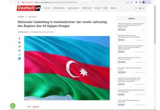 Austrian media issues article on anniversary of Second Karabakh War