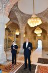 Президент Ильхам Алиев и Первая леди Мехрибан Алиева посетили в Шуше мечеть Юхары Говхарага, прочли молитвы в память о шехидах (ФОТО)