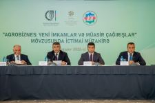 Public discussion on opportunities and challenges in agribusiness field held in Baku (PHOTO)