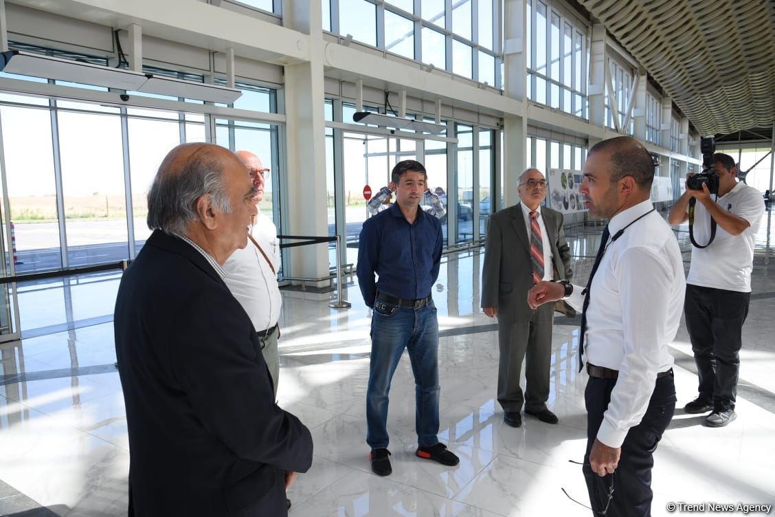 Azərbaycan beyin mərkəzləri I Forumunun iştirakçıları Füzuli hava limanında olub (FOTO)