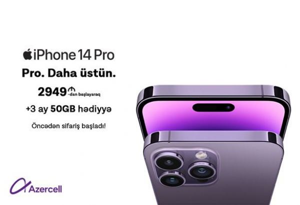 Azercell 4G sürətini yeni nəsil iPhone smartfonlarında sınamağa dəvət edir (R)