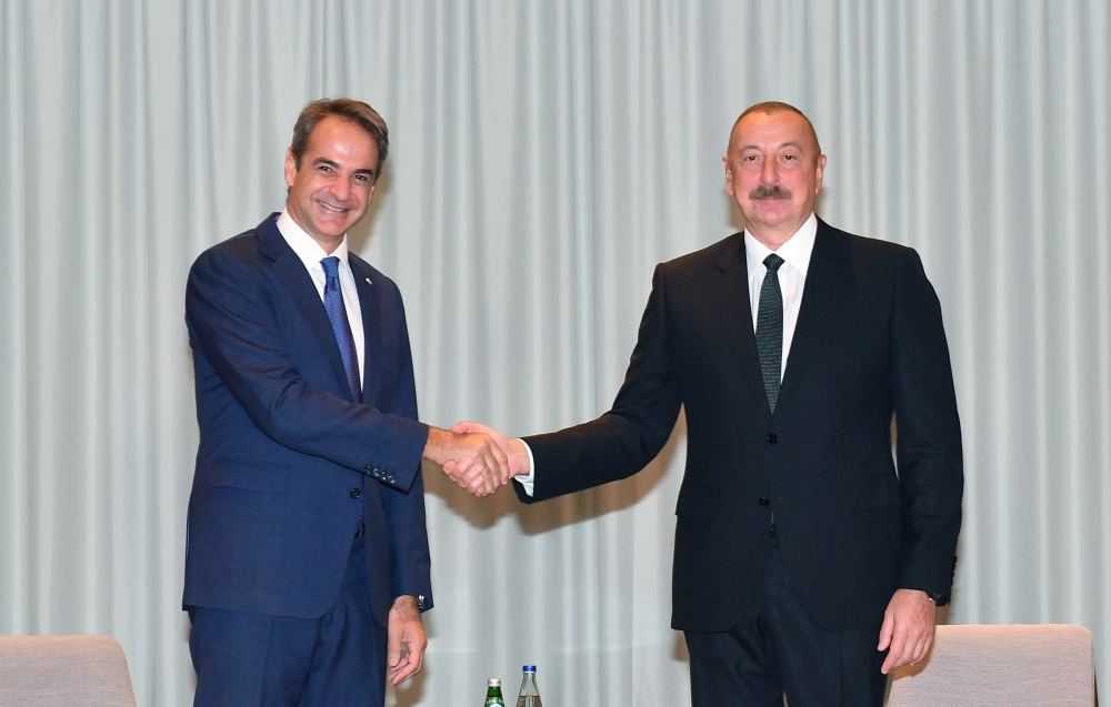 President Ilham Aliyev meets with Prime Minister of Greece in Sofia (PHOTO/VIDEO)