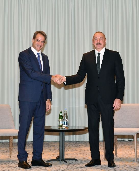 President Ilham Aliyev meets with Prime Minister of Greece in Sofia (PHOTO/VIDEO)