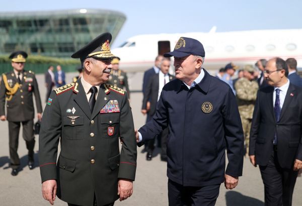 Minister of National Defense of Türkiye arrives in Azerbaijan (PHOTO)