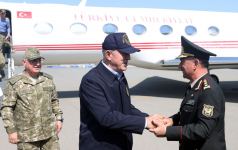 Minister of National Defense of Türkiye arrives in Azerbaijan (PHOTO)