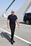 President Ilham Aliyev views work underway on newly-built Barda-Aghdam highway (PHOTO/VIDEO)