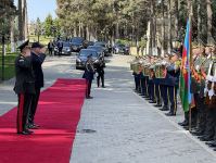 Azerbaijani, Turkish defense ministers hold meeting (PHOTO)