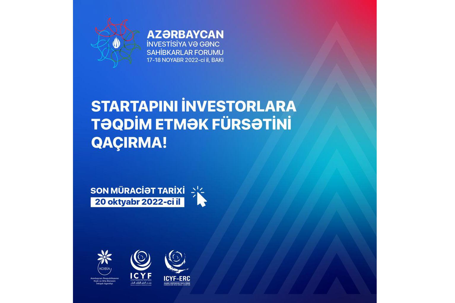 Azərbaycan İnvestisiya və Gənc Sahibkarlar Forumu yerli startaplara layihələrini investorlara təqdim etmək fürsəti verir
