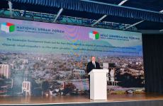 President Ilham Aliyev, First Lady Mehriban Aliyeva attend opening ceremony of Azerbaijan National Urban Planning Forum in Aghdam (PHOTO/VIDEO)