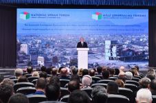 President Ilham Aliyev, First Lady Mehriban Aliyeva attend opening ceremony of Azerbaijan National Urban Planning Forum in Aghdam (PHOTO/VIDEO)