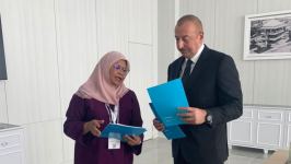 True honour to meet with President of Azerbaijan Ilham Aliyev - Executive Director of UN-HABITAT (PHOTO)